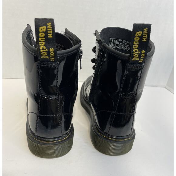 Dr. Martens 1460 J Patent Leather Black Boots Youth 5 Women 7 Doc Martens - Picture 8 of 16